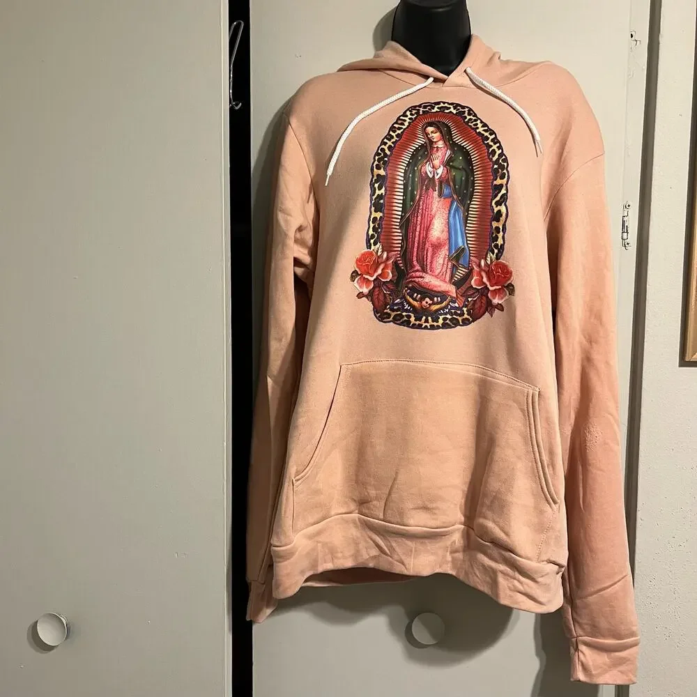 Virgen De Guadalupe Hoodie Size Small - Picture 2 of 2